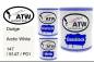 Preview: Dodge, Arctic White, 147 / 9147 / P01: 1L Lackdose + 1L Klarlack + 500ml Härter - Set, von ATW Autoteile West.